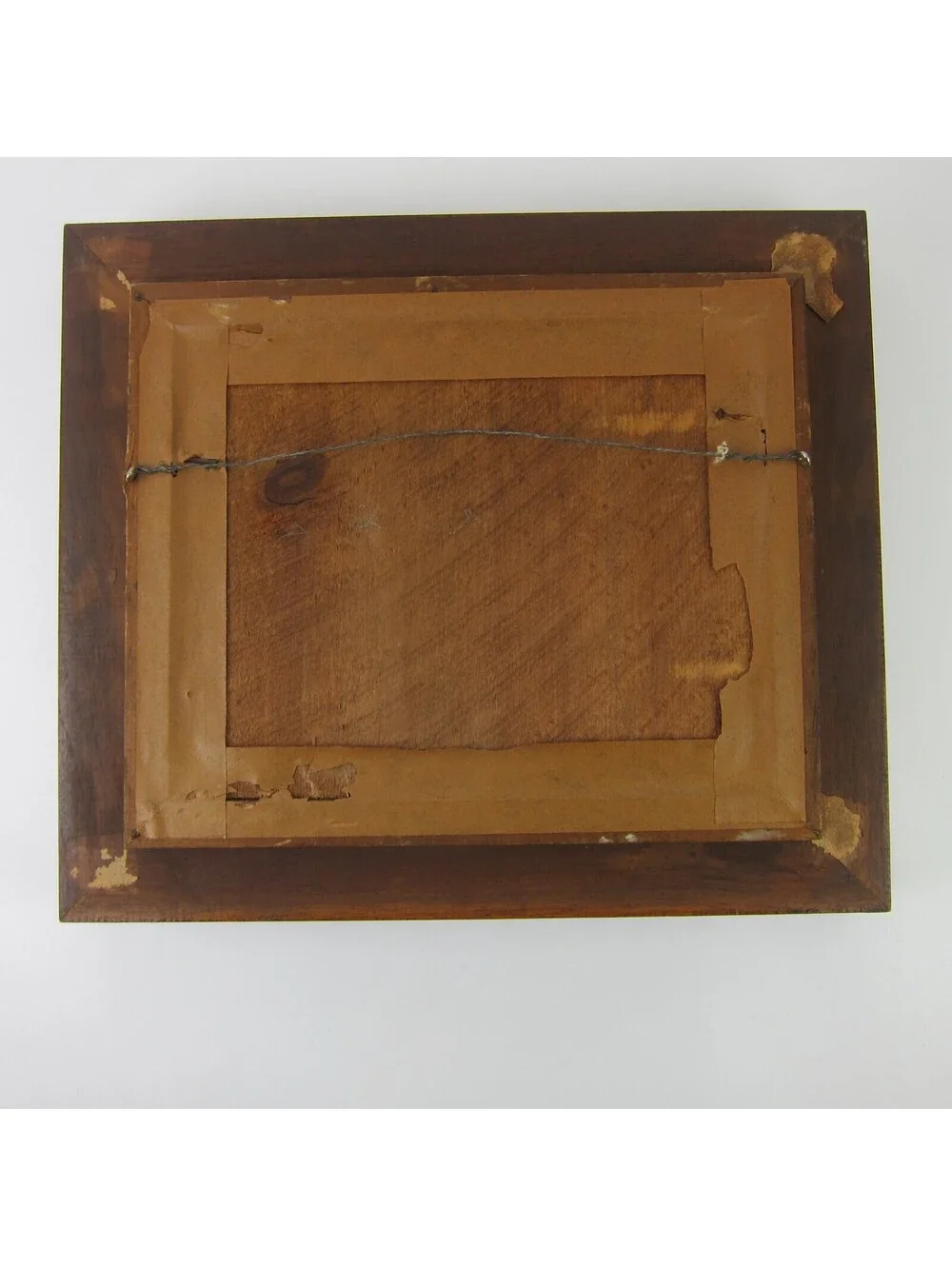 Antique Victorian Deep Picture Frame Wood Gold Gilt Vntg Sonie Ames Roses Print